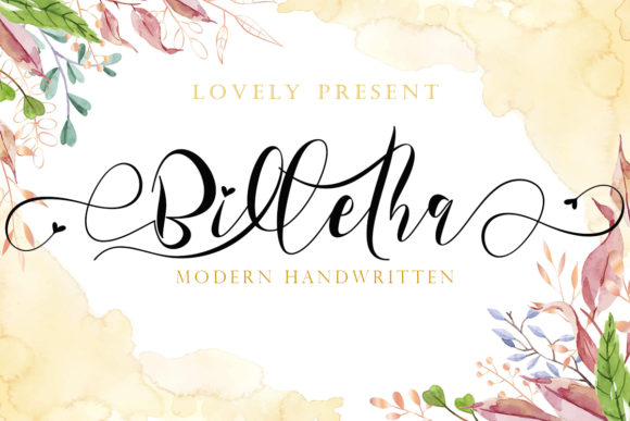 Billetha Font: A Timeless Script for Handmade Brands
