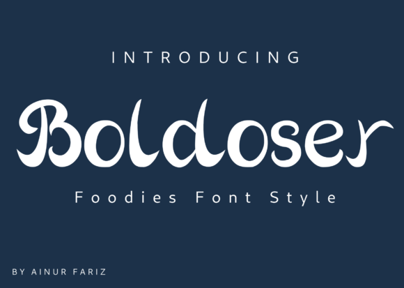 Boldoser: A Handwritten Font for Modern Editorial Design