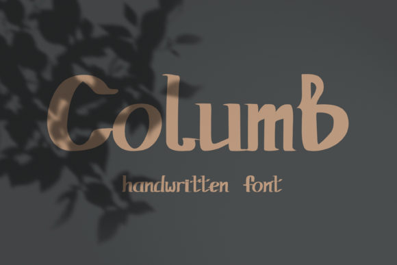 Columb: The Handwritten Font for Crafters