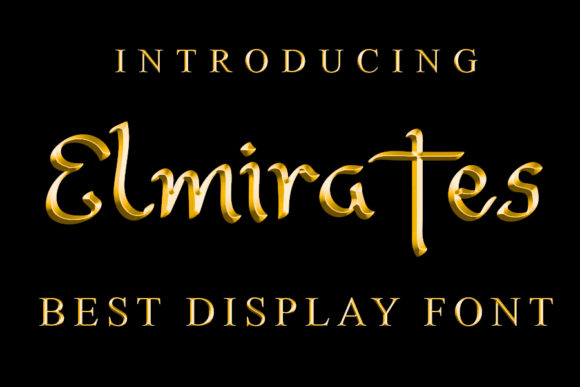 Elmirates: A Modern Script Font for Branding