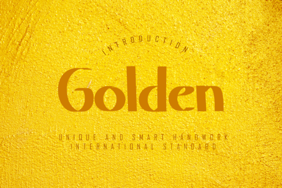 Golden: A Handwritten Font for Elegant Branding
