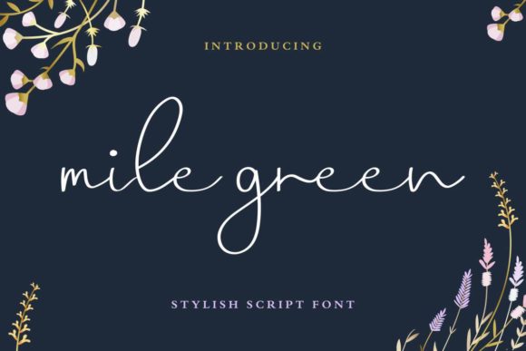 Mile Green Font Review: Elegant Script for Branding