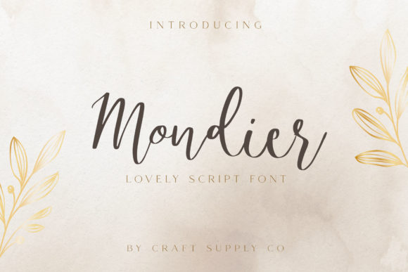 Mondier: A Handwritten Font for Clear Campaigns