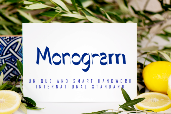 Monogram: A Handwritten Font for Editorial Elegance