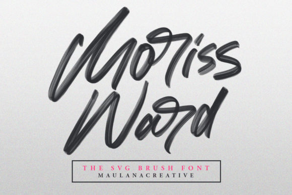 Moriss Ward: A Flowing Script Typeface for Editorial Design