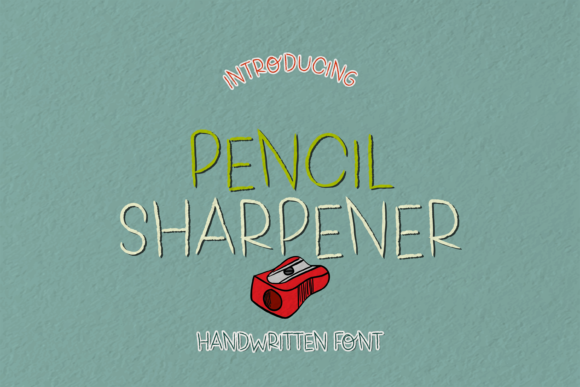 Pencil Sharpener Font for Crafters
