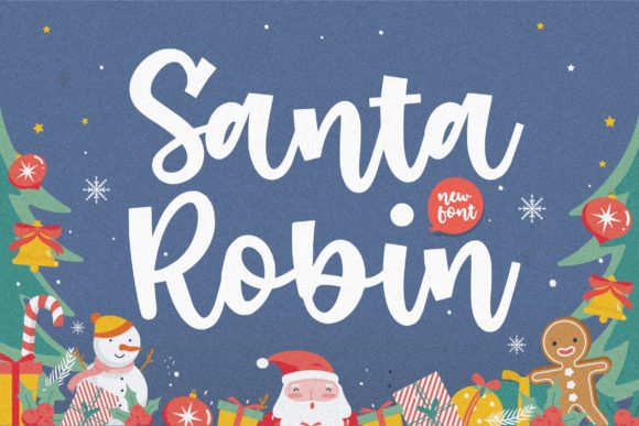 Santa Robin: A Playful Handwritten Font for Web Design