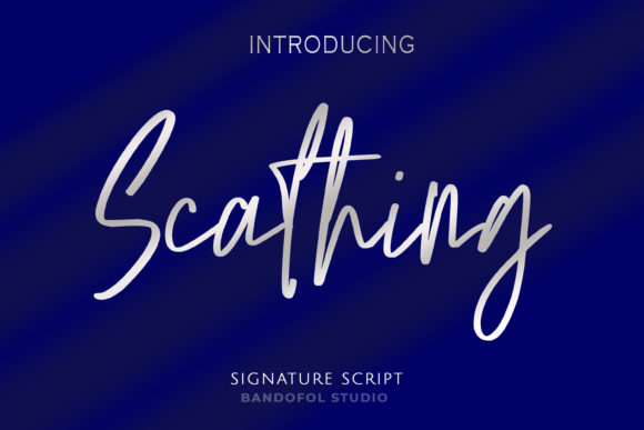 Scathing: A Handwritten Font for Modern Web Design
