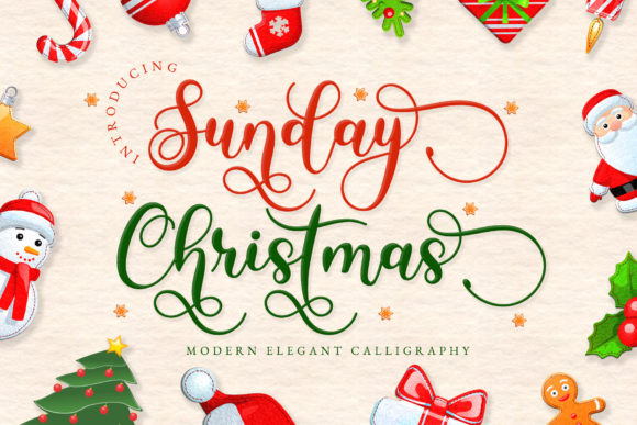 Sunday Christmas Font: A Warm Typeface for Brands