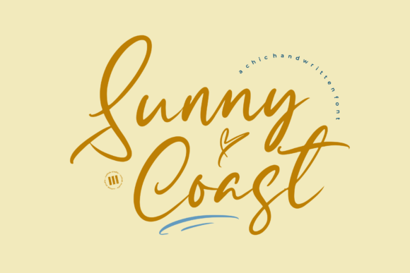 Sunny Coast: A Handwritten Font for Branding